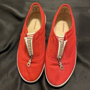 Balloons red zip closure sneakers size 6
